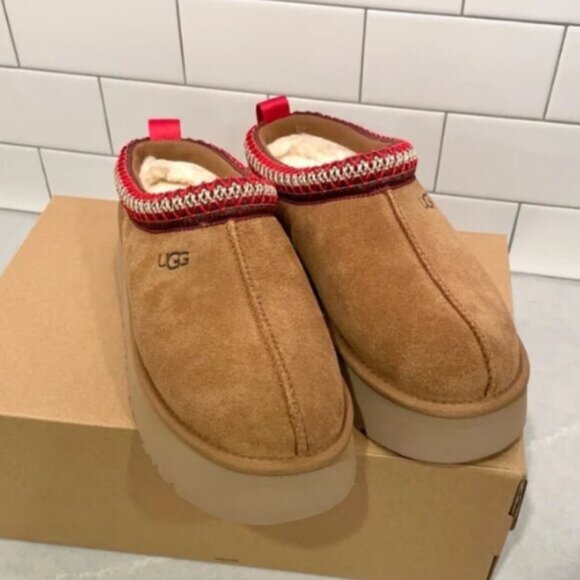 UGG Tazz Chestnut Platform Mule Clog Slipper - Picture 8 of 8